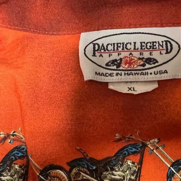 PACIFIC LEGEND MOTORCYCLE HAWAIIAN SUNSET MENS SHORT SLEEVE SHIRT SIZE XL
RUST - Picture 11 of 13